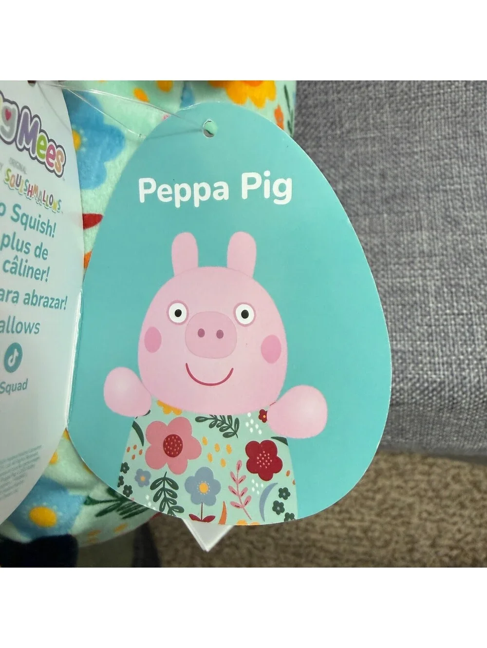**NWT** Squishmallow Hug Mees Peppa Pig Floral Dress 11